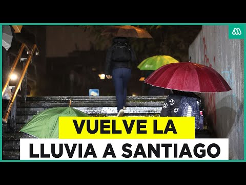 Esta noche comienza la lluvia: El retorno de las precipitaciones en Santiago