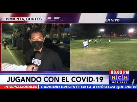 Pobladores de Villanueva se olvidan del Covid19 y se van a jugar al fútbol pese a que no hay vacunas