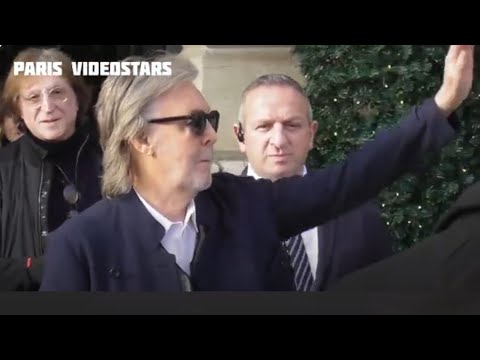 Paul McCartney the Beatles legend leaving his hotel @ Paris 6 december 2024