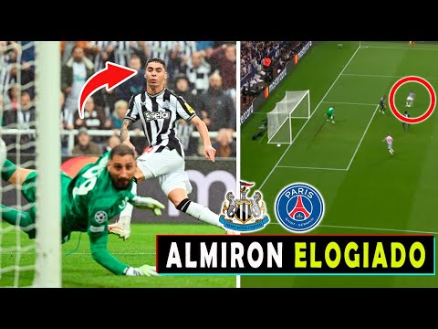 ASI REACCIONA PRENSA INGLESA a GOL de MIGUEL ALMIRON NEWCASTLE vs PSG (4-1) en CHAMPIONS