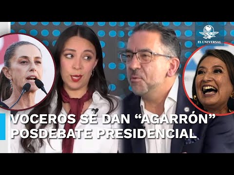 Voceros de candidatos se “calientan” durante mesa de análisis posdebate presidencial de EL UNIVERSAL