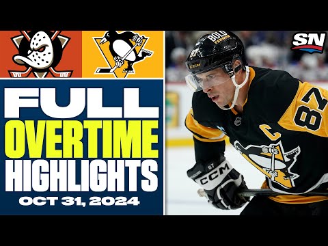 Anaheim Ducks at Pittsburgh Penguins | FULL Overtime Highlights - October 31, 2024