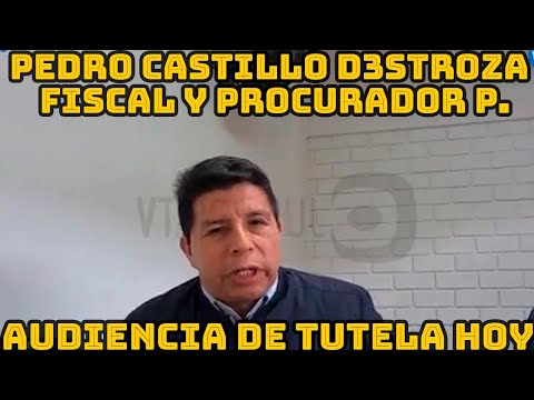PEDRO CASTILLO HABLO FUERTE Y CUADRO FISCAL POR QUE SON OPERADORES POLITICOS LE DIJO