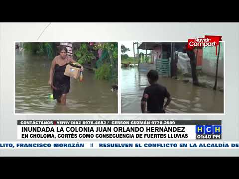 Inundaciones en Choloma, Cortés como consecuencia de las lluvias