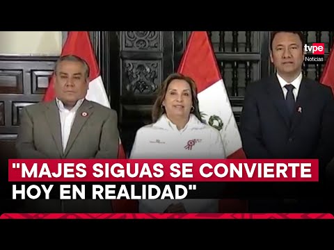 Presidenta Boluarte: Majes Siguas se convierte hoy en realidad y en símbolo de desarrollo sostenible