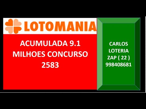lotomania acumulada 9 milhoes concurso 2583 dicas para jogar