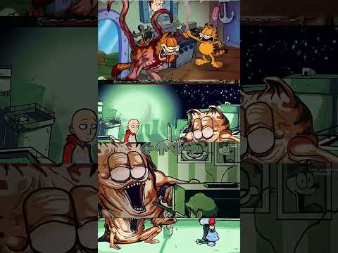 FNF Showdown: Garfield Takes on One Punch Man in Epic Mobile Battle! #garfield #onepunchman #fnf