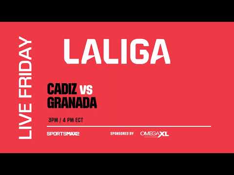 Watch La Liga LIVE | CADIZ v GRANADA | Fri. March. 29, 3PM/ 4PM ECT | on SportsMax2, and App!