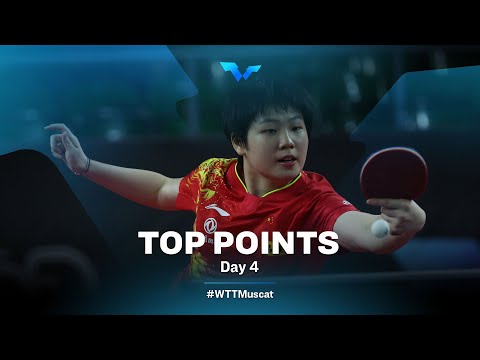 Table Tennis 🥍 Top Points of Day 4 | WTT Contender Muscat 2022