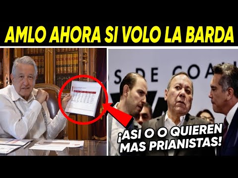 SABADAZO ¡AMLO SE AHORA SI SE VOLO LA BARDA! ASI O QUIEREN MAS PRIANISTAS