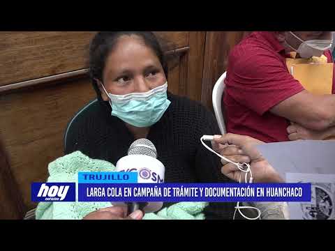 Larga cola en campaña de trámite y documentación en Huanchaco