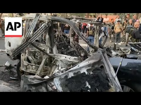 Apparent Israeli airstrike hits car in Damascus, Syria