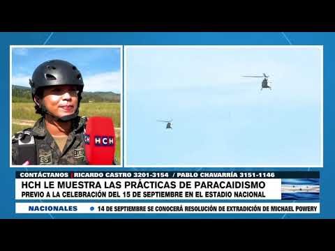 ¡Adrenalina pura! Paracaidistas afinan Salto Libre para engalanar las Fiestas Patrias en Honduras