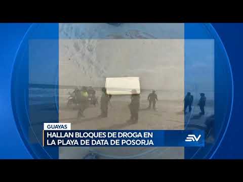 Data de Posorja: hallan paquetes de cocaína en la playa