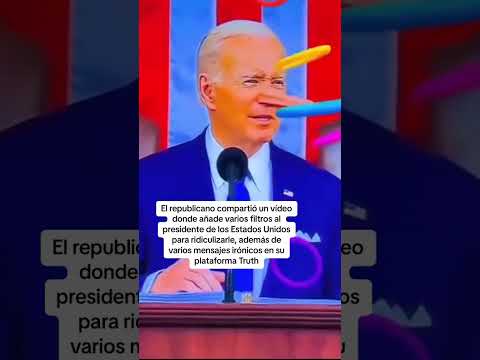 Trump se burló de Biden en las redes sociales durante el discurso sobre el Estado de la Unión