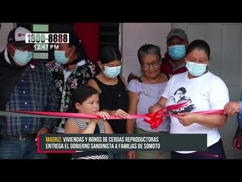 Gobierno local de Somoto entrega viviendas a familias humildes - Nicaragua