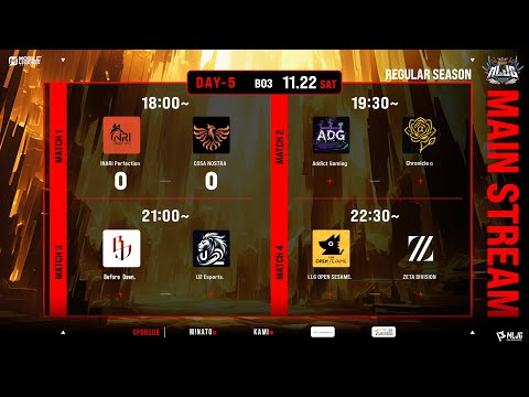 Mobile Legends MLJG LEAGUE REGULAR SEASON DAY5