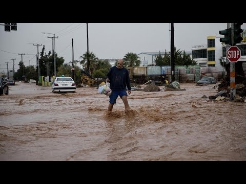 Inondations en Grèce : cinq personnes décédées dont un bébé de huit mois