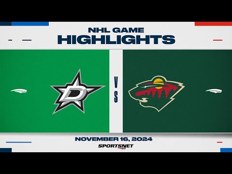 NHL Highlights | Stars vs. Wild - November 16, 2024