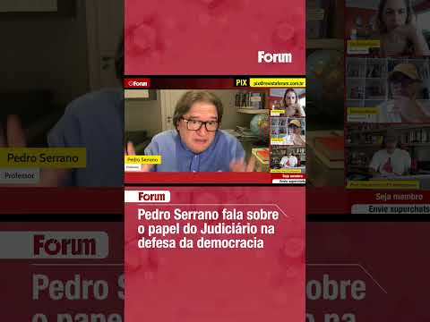Pedro Serrano fala sobre o papel do Judiciário na defesa da democracia
