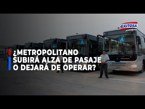 Jorge Muñoz advierte que el Metropolitano podría elevar a 7 soles el pasaje o dejar de operar