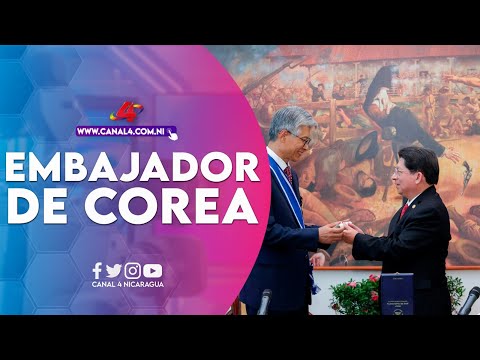 Cancillería de Nicaragua condecora con la orden José de Marcoleta al Embajador de Corea