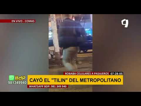 Comas: capturan al 'Tilín del Metropolitano', delincuente adolescente que robaba celulares