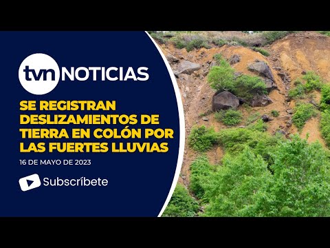 Se registran deslizamientos de tierra en Colón por las fuertes lluvias