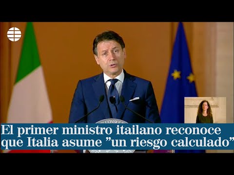 El primer ministro italiano reconoce que Italia asume un riesgo calculado