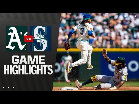 As vs. Mariners Game Highlights (8/24/25) | MLB Highlights