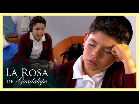 Abel se duerme en clase por culpa de los videojuegos | La Rosa de Guadalupe 2/4 |Juegos...