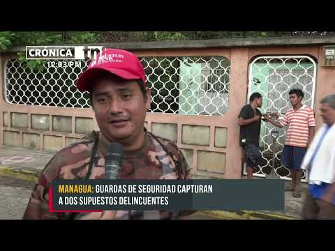Agarran a supuestos ladrones con los «zapatos en las manos» en Tipitapa ' Nicaragua