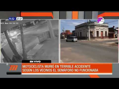 Fatal accidente en Luque por semáforo descompuesto