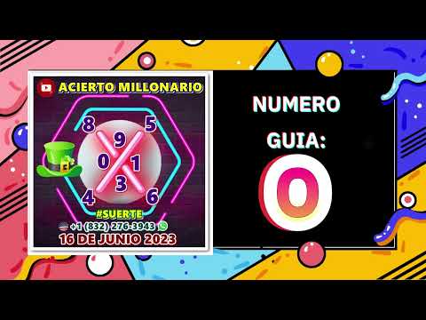 ACIERTO MILLONARIO 16 DE JUNIO 2023