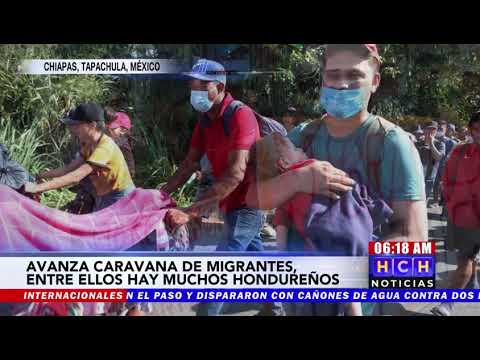 ¡En México! Avanza Caravana Migrante donde viajan decenas de hondureños