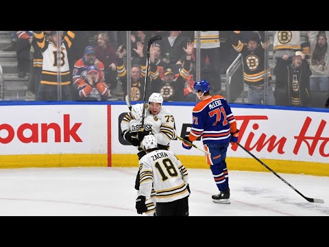 McAvoy Bruins Recover to Defeat Oilers in OT  Boston Bruins