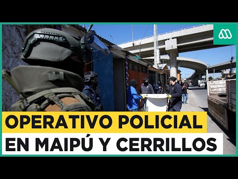 Desalojan tomas en Maipú y Cerrillos: Operativos policiales en la Región Metropolitana