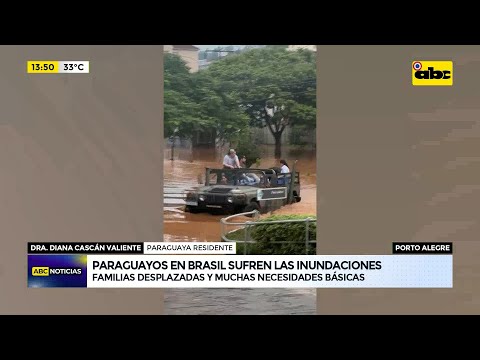 Porto Alegre: paraguayos en Brasil sufren las inundaciones