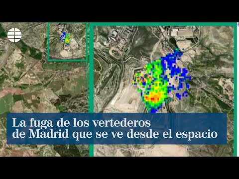 La fuga de los vertederos de Madrid que se ve desde el espacio