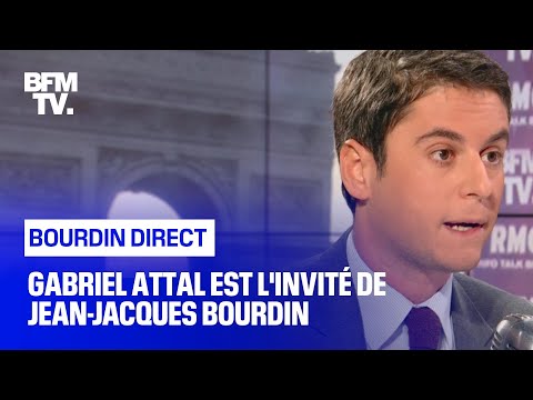 Gabriel Attal face à Jean-Jacques Bourdin en direct