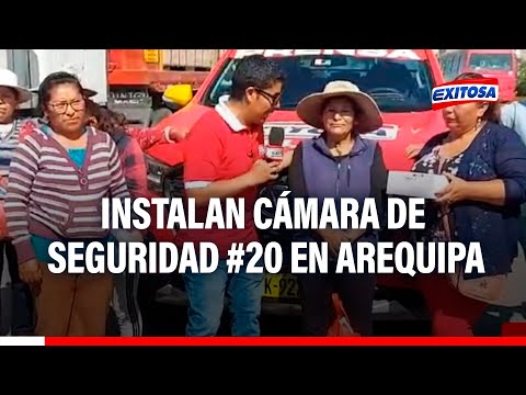 Pueblo Seguro: Instalan cámara de seguridad #20 en Arequipa