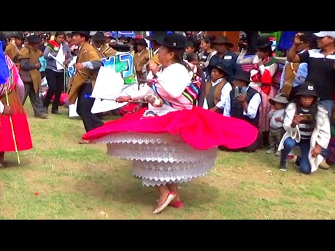 LINDA danza autóctona MOSEÑADA del municipio de LURIBAY en el ANIVERSARIO de LOAYZA 2023, La Paz