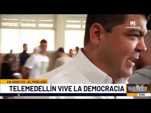 Luis Fernando Suárez votó en el INEM [Elecciones 2023] Noticias Telemedellín