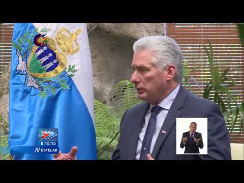 Presidente de Cuba recibe al Jefe de Gobierno de San Marino