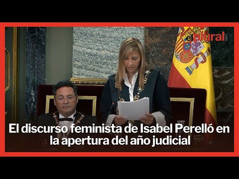 El discurso feminista de Isabel Perelló en la apertura del año judicial