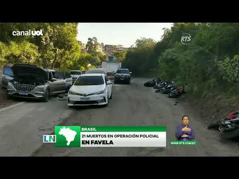 Incursión policial en una favela de Brasil deja 21 muertos