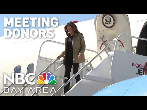 Vice President Kamala Harris arrives for second Bay Area fundraiser