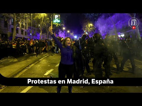 Madrid: extrema derecha protesta contra la amnistía a independentistas catalanes | El Espectador