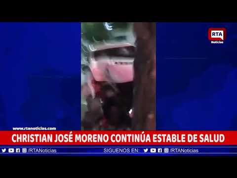 El concejal Christian José Moreno continúa estable de salud