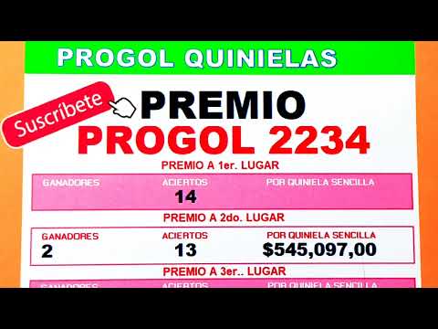 PREMIO Progol 2234 | Progol Revancha 2234 PREMIO | #progol2234 | #progol2234 | #progol2234